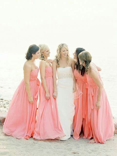 Vestidos de damas de honor para boda en playa - 12