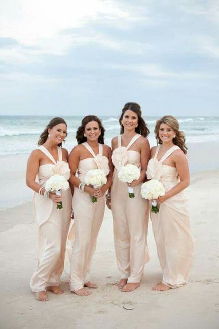 Vestidos de damas de honor para boda en playa - 16