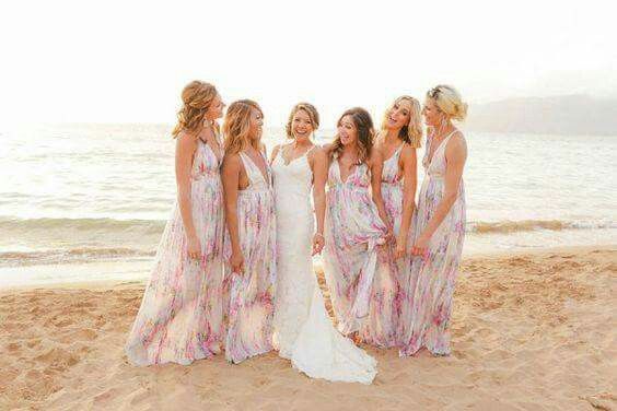 Vestidos de damas de honor para boda en playa - 25