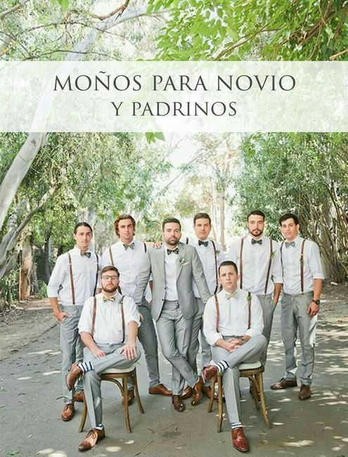 Moños para el novio y padrinos - 1