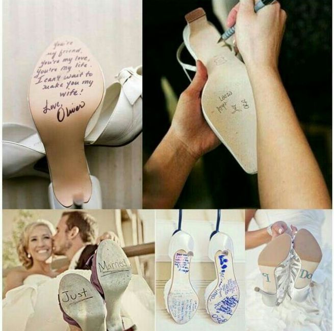 Escribir en la suela del zapato de la novia - 5