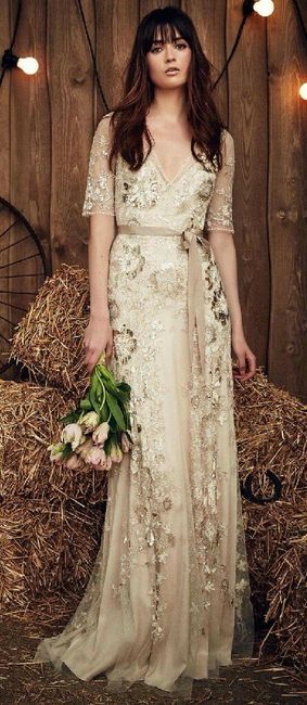 Vestidos de novia rojo y dorado 3