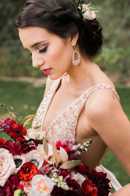 Vestidos de novia rojo y dorado 17