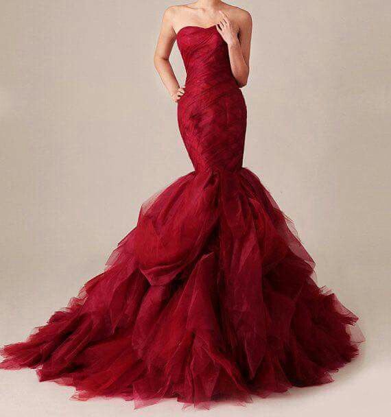 Vestidos de novia rojo y dorado 30