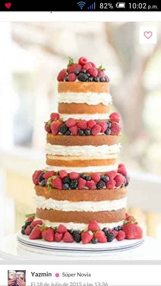 5 ejemplos de naked cake: tendencia en pasteles de boda - 1