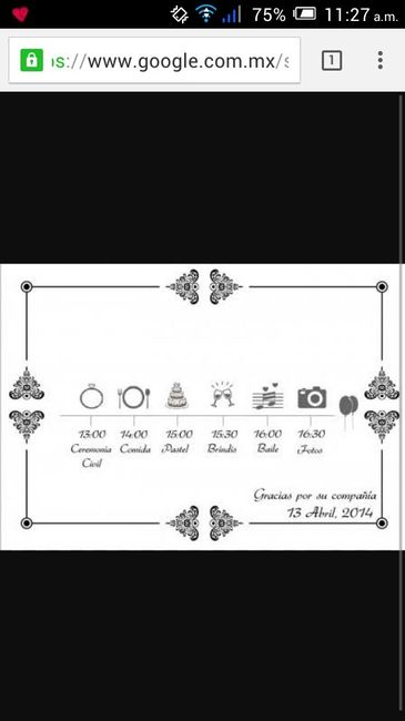 Ayuda con programa para boda. - 1