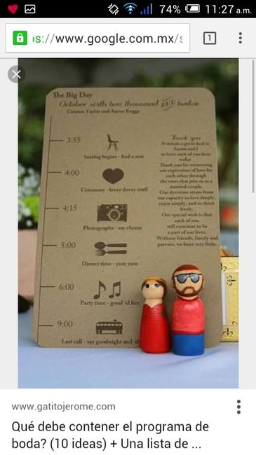 Ayuda con programa para boda. - 2