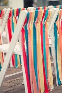 Listones en las sillas