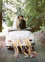 Just Married con listones
