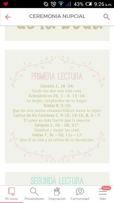 Lecturas de la misa - 1