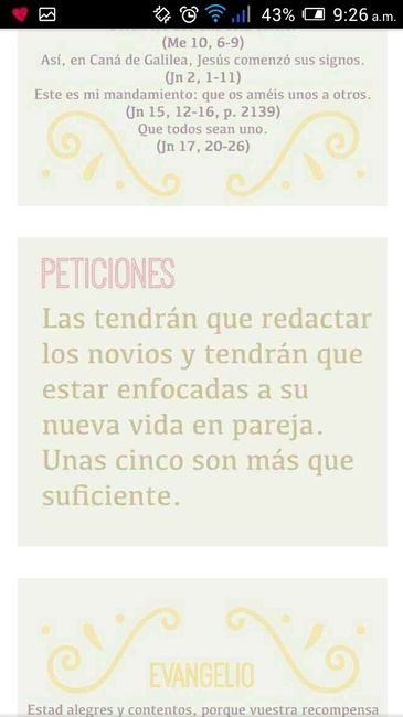 Lecturas de la misa - 6