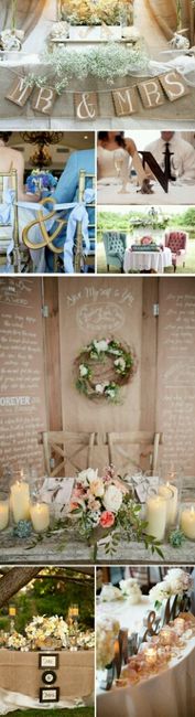 Mesas de novios estilos - 2