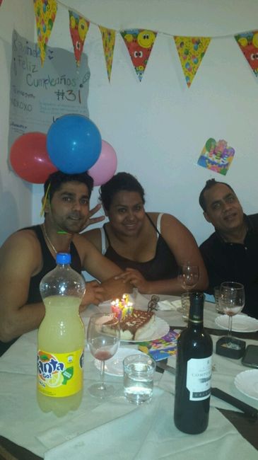1er cumpleaños de mi love como esposos - 2