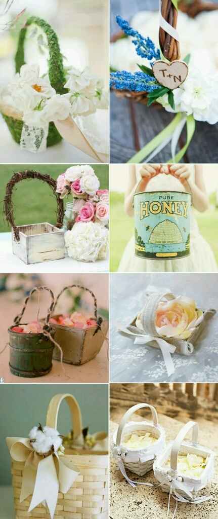 Cestas de las flores muy vintage - 1