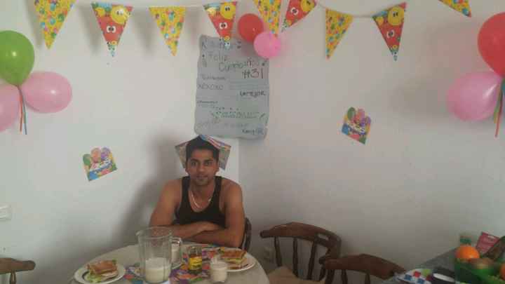 1er cumpleaños de mi love como esposos - 1