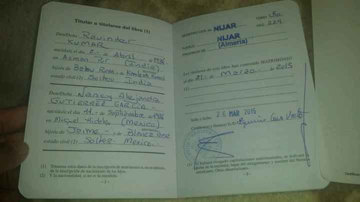 Libro de familia y certificado de boda civil! - 3