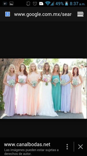 Vestido de damas de honor - 1