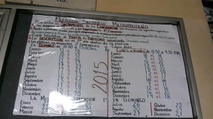 Tramites para confirmacion - 1