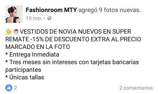 Vestidos en monterrey oferta !! - 1