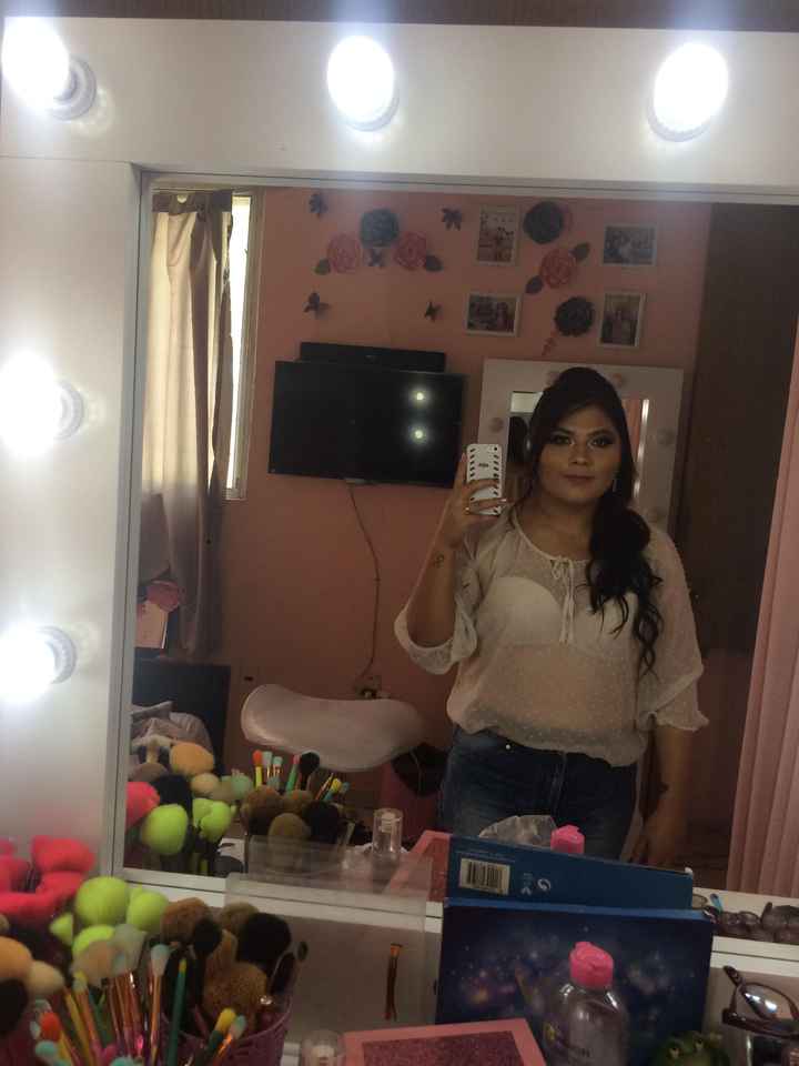 Prueba de maquillaje y peinado 4