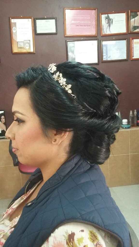Mi prueba de peinado y maquillaje - 4