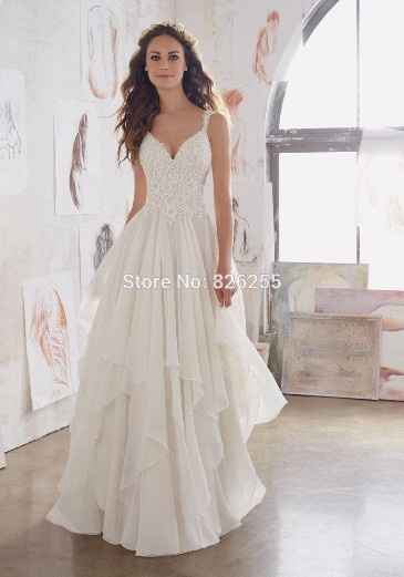 Vestido de novia para playa