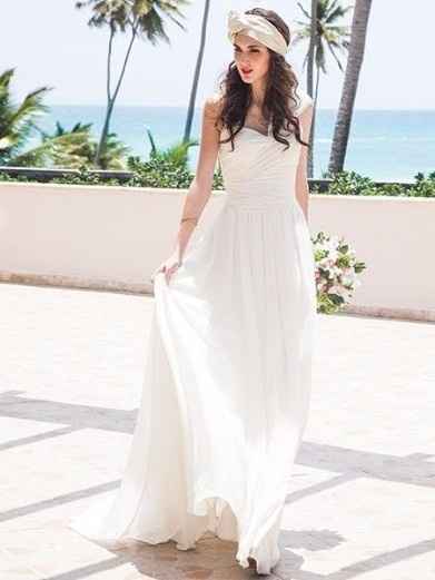 Vestido de novia para playa