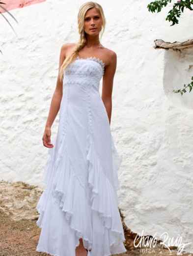 Vestido de novia para playa