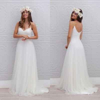 Vestido de novia para playa