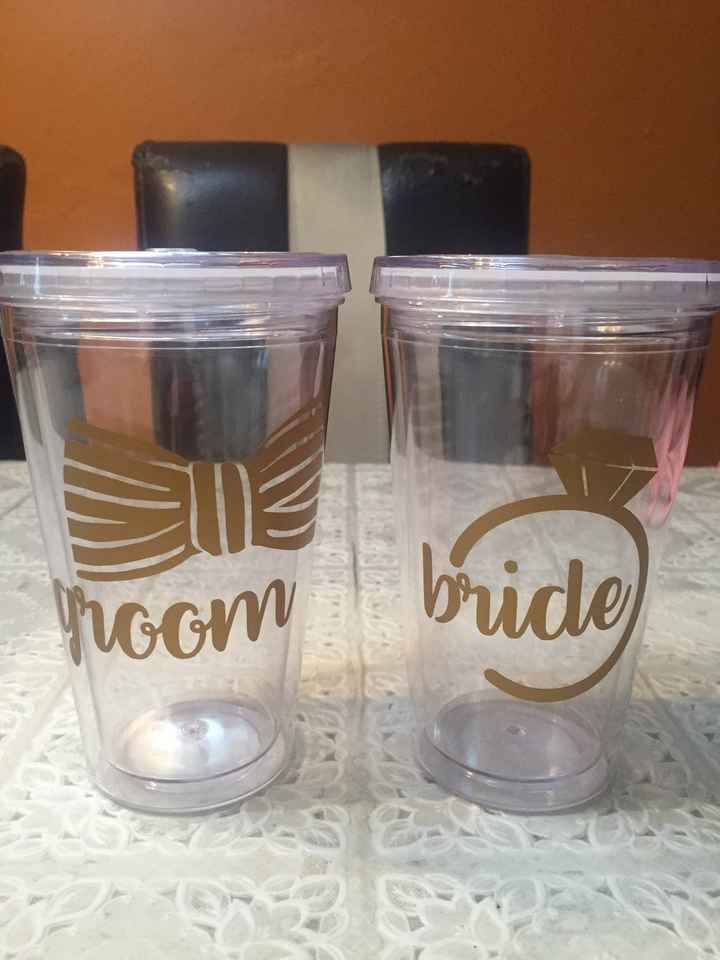 Vasos pra la bebida de los novios 🍹 - 1