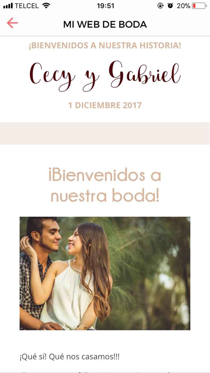 ¿Tendrás una web de boda? - 1
