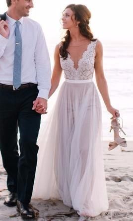 Vestido de novia para playa