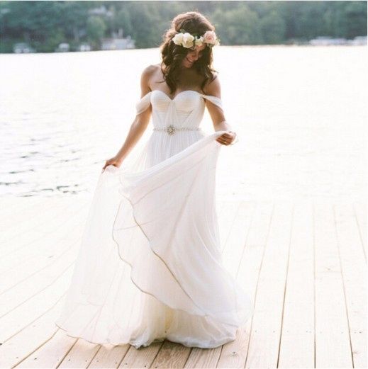 Vestido de novia para playa