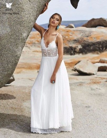 Vestido de novia para playa