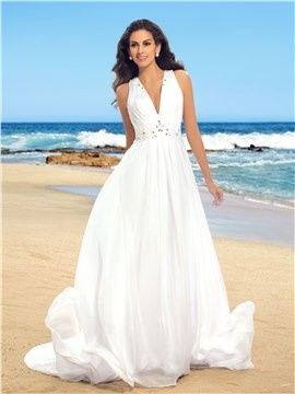 Vestido de novia para playa