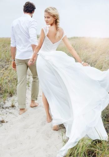 Vestido de novia para playa