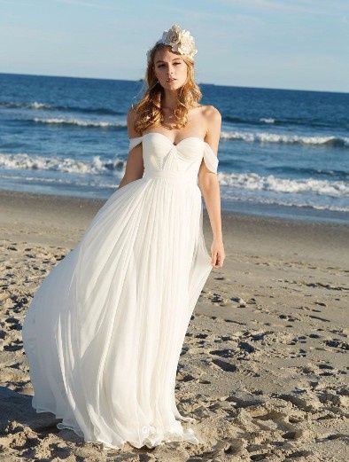 Vestido de novia para playa