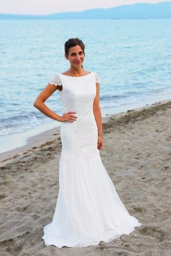Vestido de novia para playa