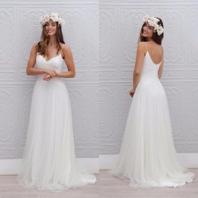 Vestido de novia para playa