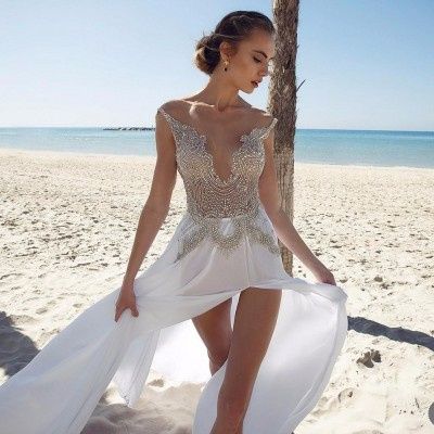 Vestido de novia para playa