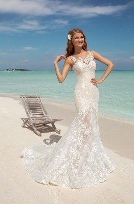 Vestido de novia para playa