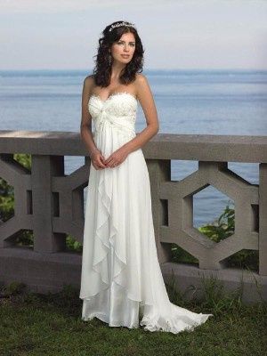 Vestido de novia para playa