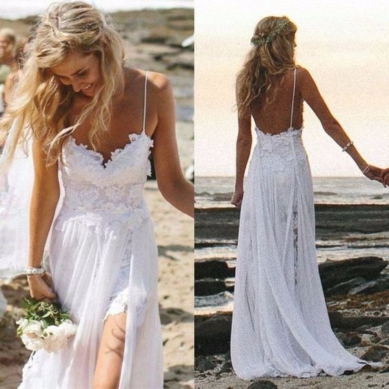 Vestido de novia para playa