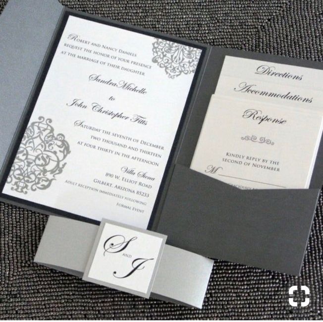 Invitaciones negras o blancas 6