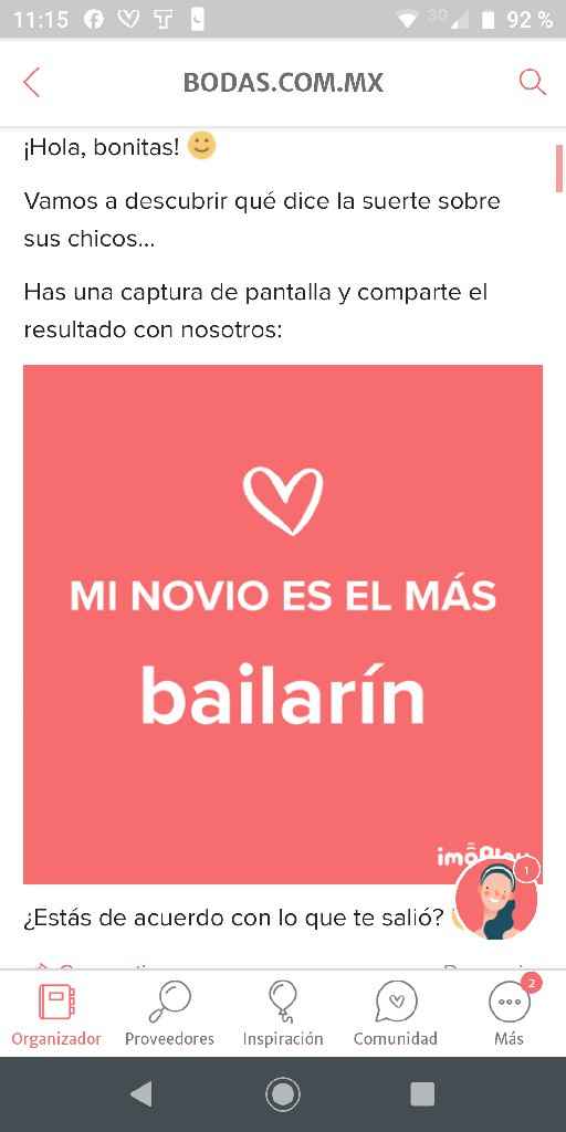 Haz captura de pantalla para descubrir cómo es tu novio - 1