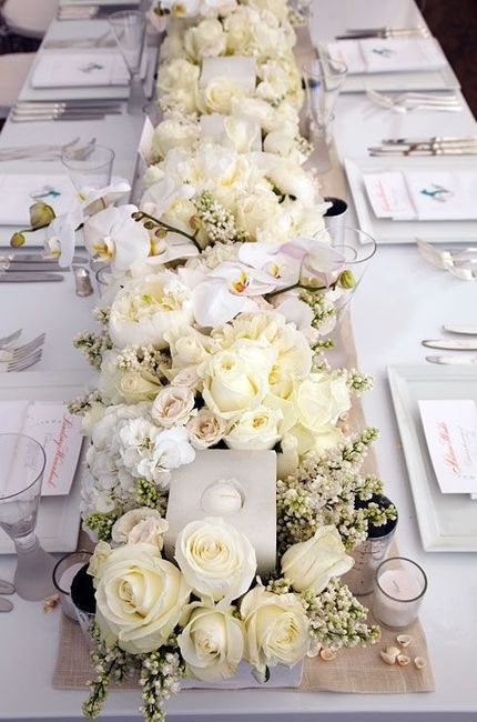 Caminos de mesa florales