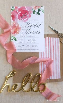 Invitaciones de despedida de soltera