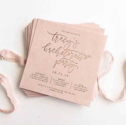 Invitaciones de despedida de soltera