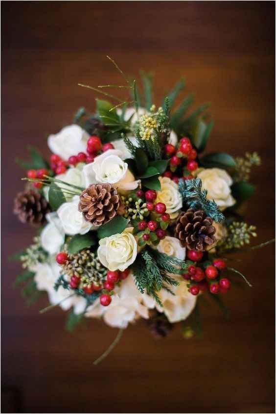 Ramos de novia navideños
