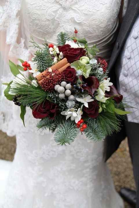 Ramos de novia navideños